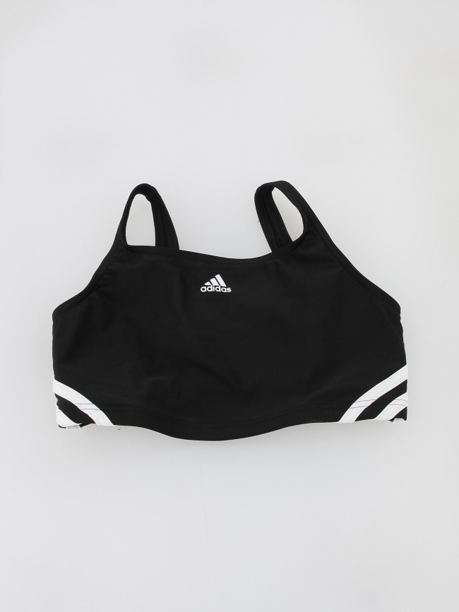 Maillot de bain natation 2 pièces 3s noir fille - Adidas