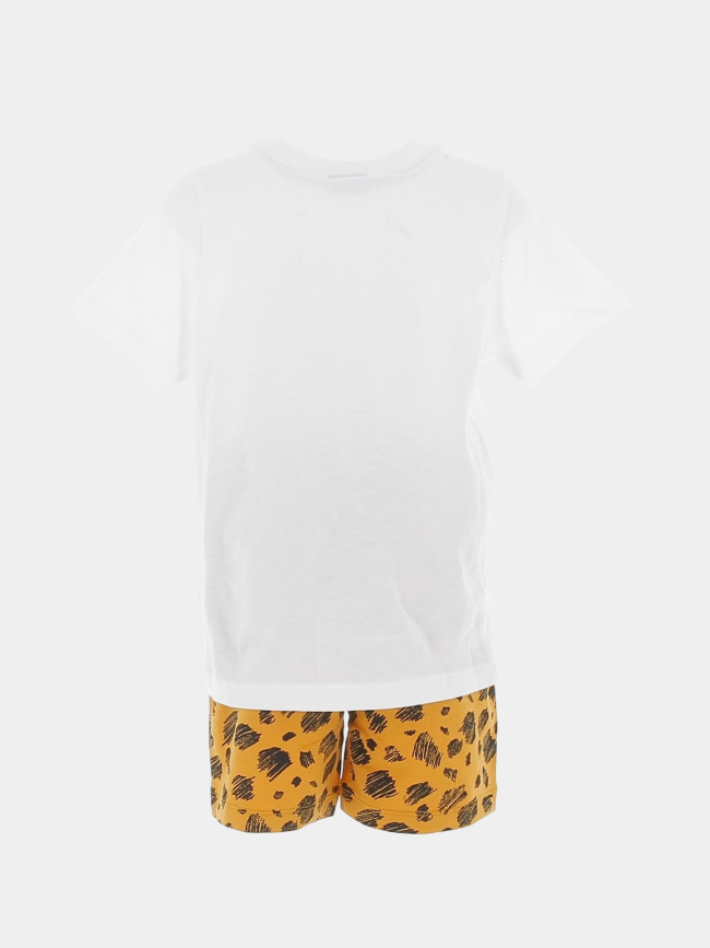 Ensemble short t-shirt animal blanc marron enfant - Puma