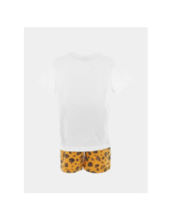 Ensemble short t-shirt animal blanc marron enfant - Puma