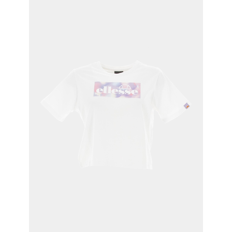 T-shirt crop casia blanc fille - Ellesse