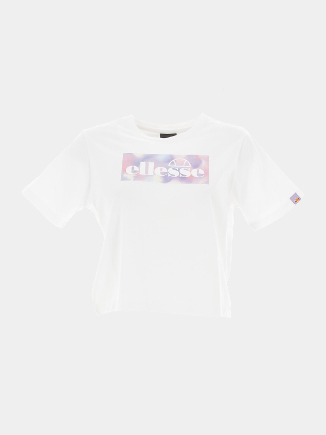 T-shirt crop casia blanc fille - Ellesse