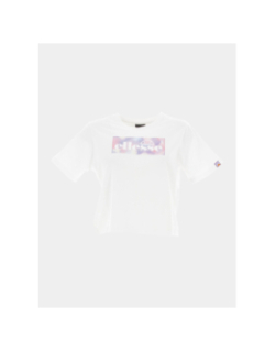 T-shirt crop casia blanc fille - Ellesse