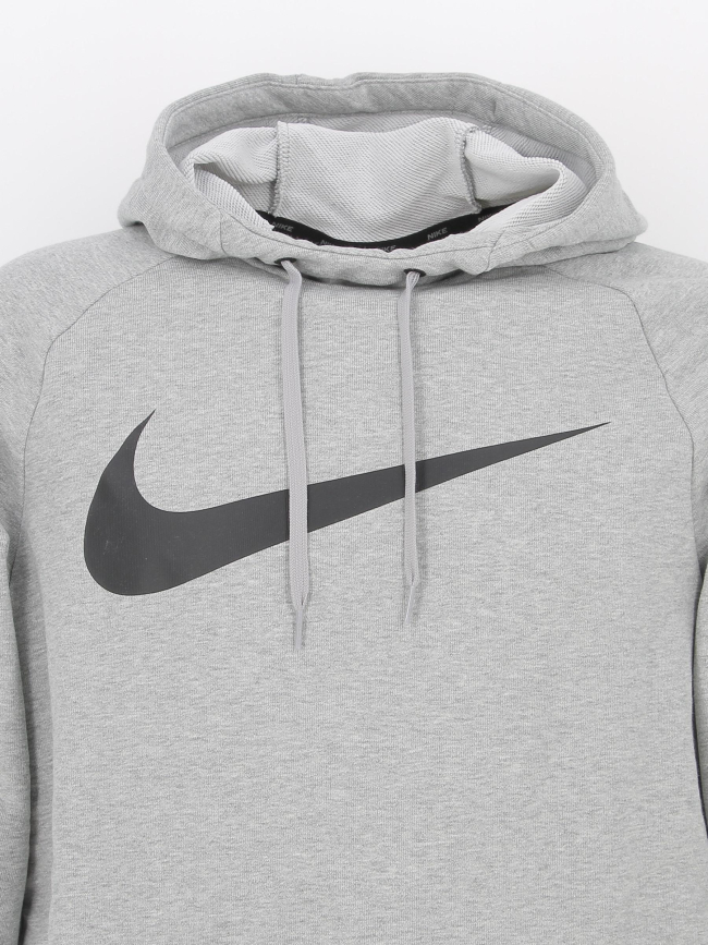 Sweat à capuche swoosh gris chiné homme - Nike