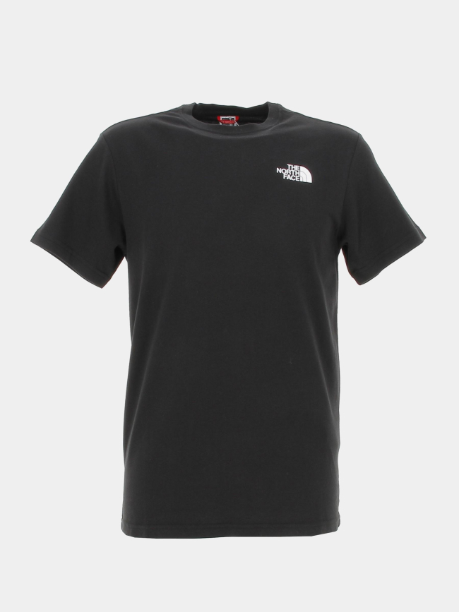 T-shirt redbox logo rouge noir homme - The North Face