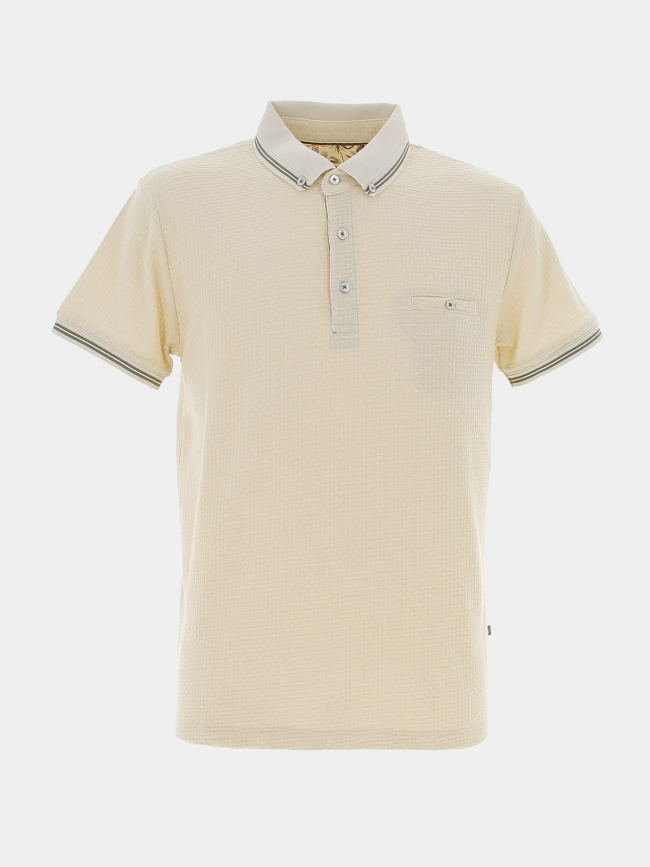 Polo signature ginio beige homme - Benson & Cherry