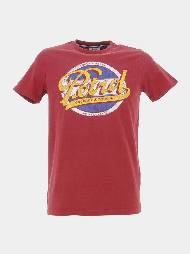 T-shirt logo print bordeaux garçon - Petrol Industries