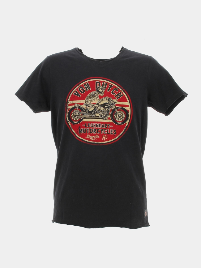 T-shirt regular legendary motorcycle noir homme - Von Dutch