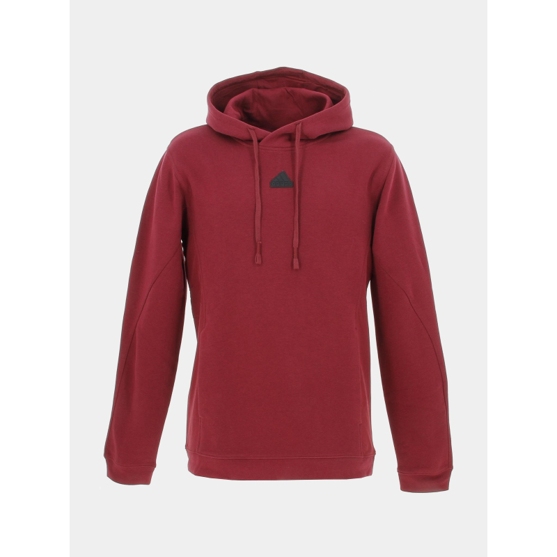 Sweat à capuche classique bordeaux homme - Adidas