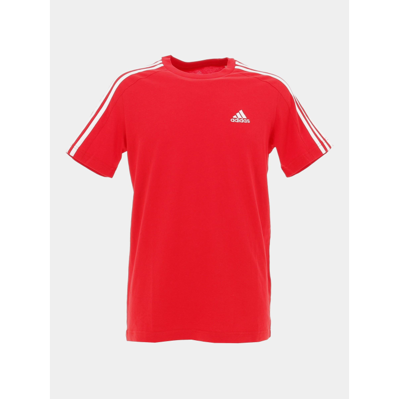 T-shirt 3 stripes rouge homme - Adidas