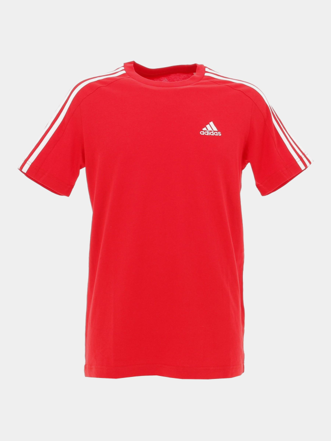 T-shirt 3 stripes rouge homme - Adidas