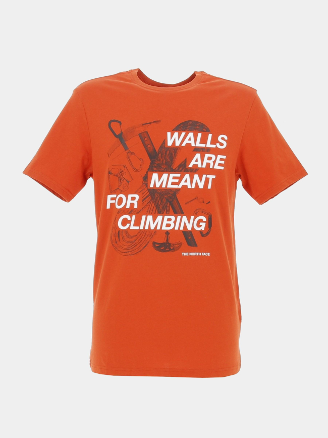 T-shirt outdoor graphic orange homme - The North Face