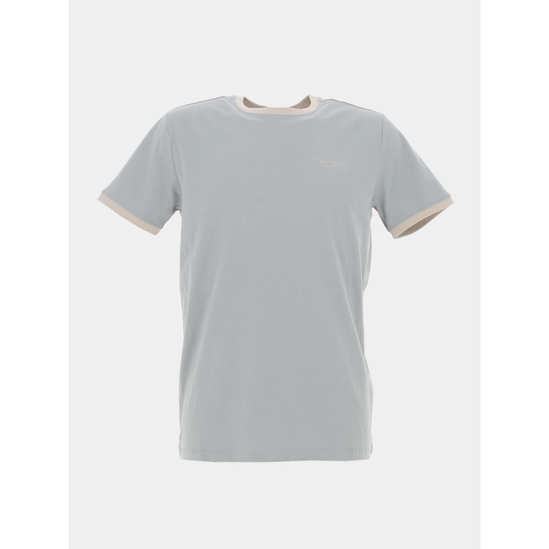 T-shirt logo the tee beige bleu homme - Teddy Smith