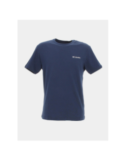 T-shirt basic petit logo bleu marine homme - Columbia