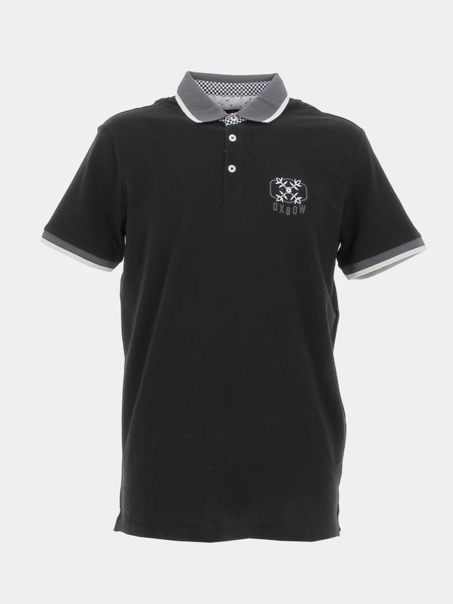 Polo pique ponachem noir homme - Oxbow