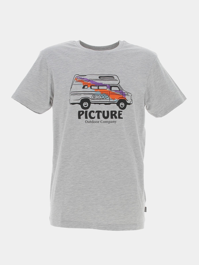 T-shirt custom van gris chiné homme - Picture