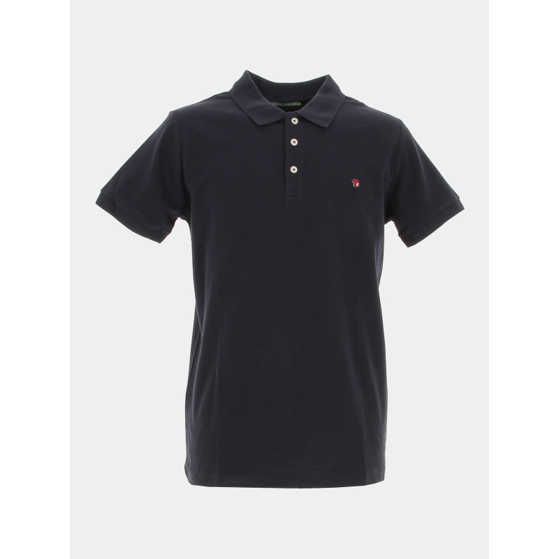 Polo uni gesbio bleu marine homme - Benson & Cherry