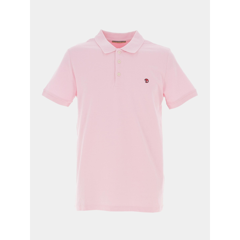 Polo uni gesbio rose homme - Benson & Cherry