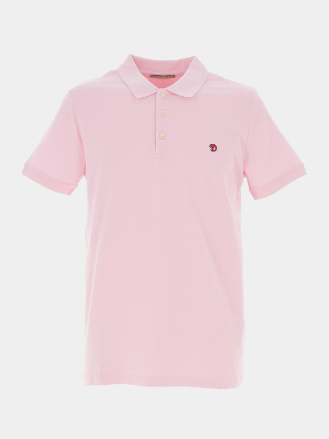 Polo uni gesbio rose homme - Benson & Cherry