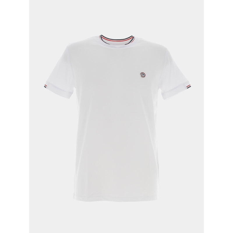 T-shirt tricolore trouve blanc homme - Benson & Cherry