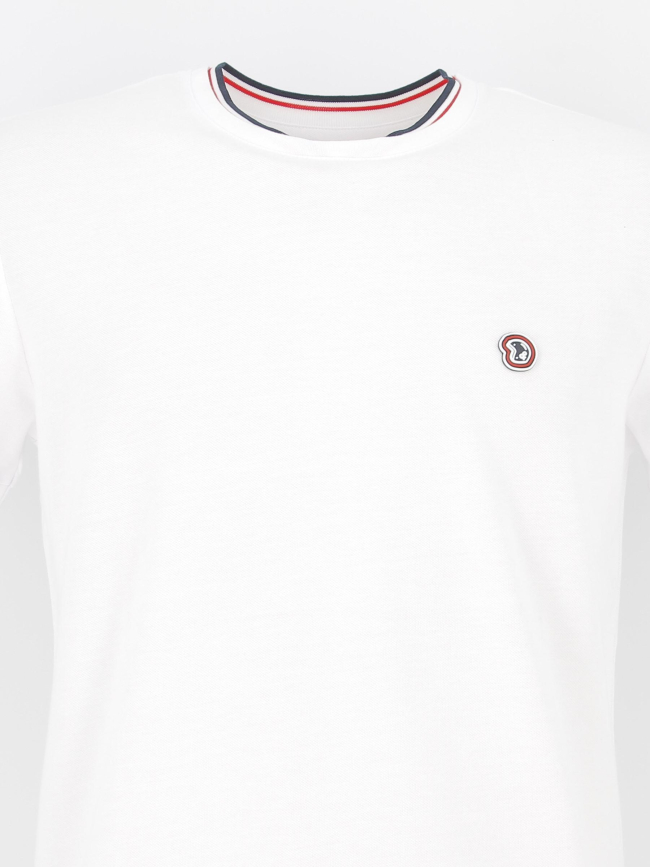 T-shirt tricolore trouve blanc homme - Benson & Cherry