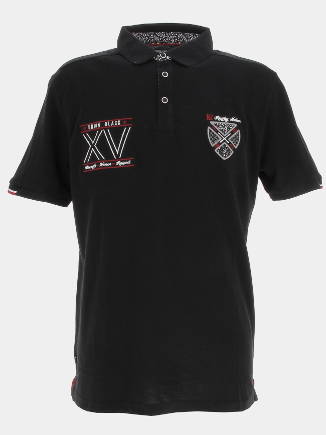 Polo de rugby try noir homme - Union Black