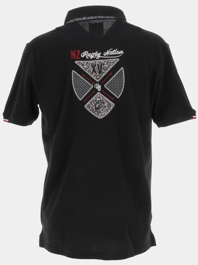 Polo de rugby try noir homme - Union Black