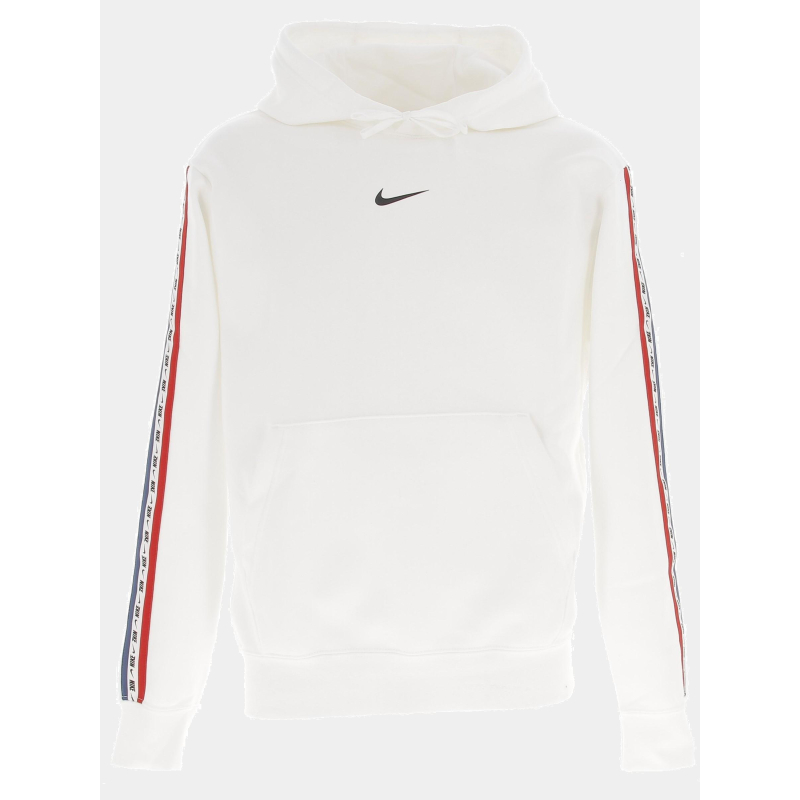 Sweat à capuche repeat logo blanc homme - Nike