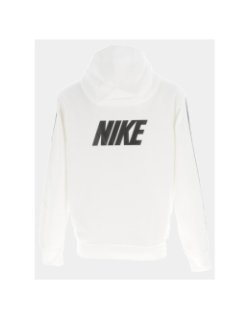 Sweat à capuche repeat logo blanc homme - Nike