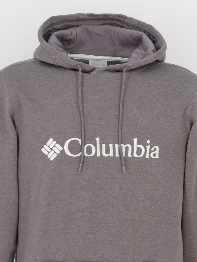 Sweat à capuche basic logo gris homme - Columbia