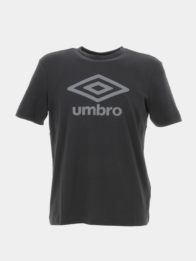 T-shirt uni big logo gris noir homme - Umbro