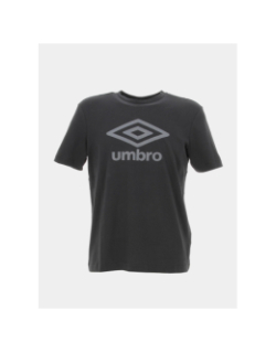 T-shirt uni big logo gris noir homme - Umbro