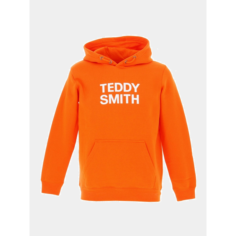 Sweat à capuche siclass orange garçon - Teddy Smith