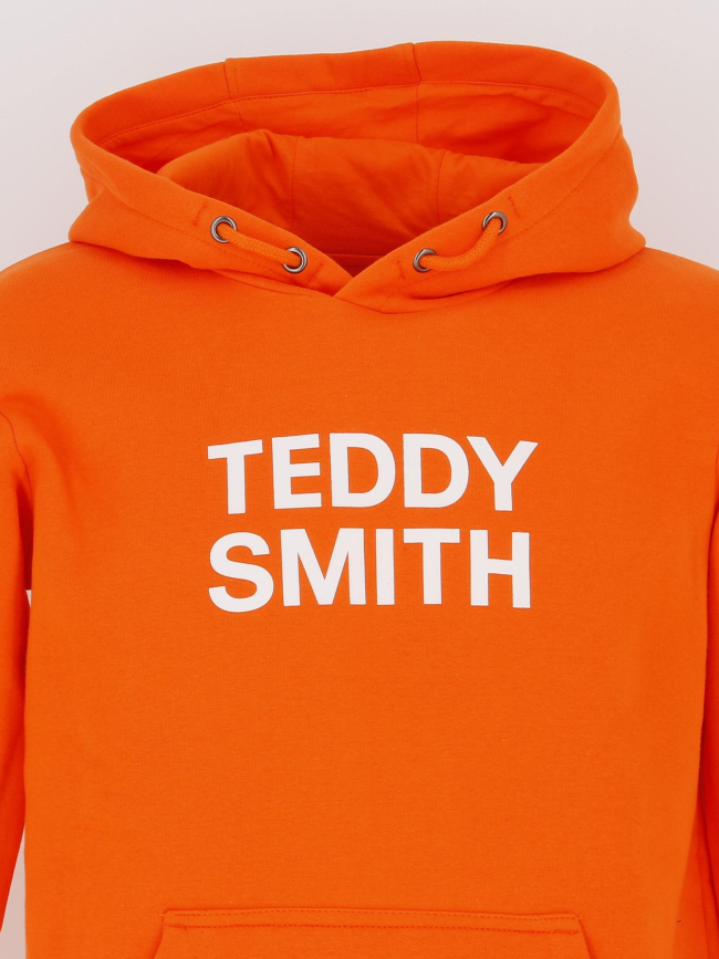 Sweat à capuche siclass orange garçon - Teddy Smith