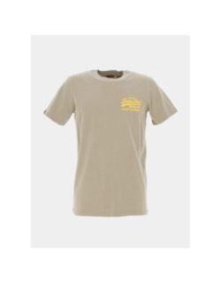 T-shirt vintage neon marron homme - Superdry