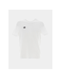 T-shirt uni logo brodé blanc homme - Umbro