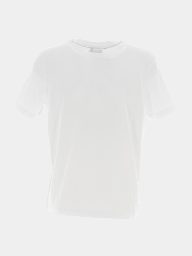 T-shirt uni logo brodé blanc homme - Umbro