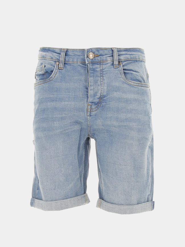 Short en jean kurt bleu clair homme - Deeluxe