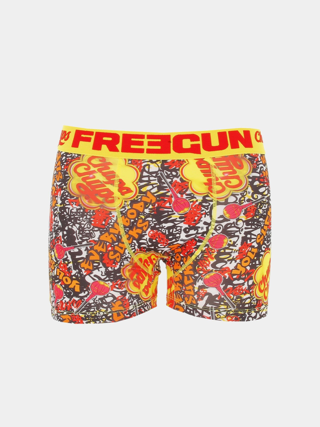 Boxer chupa chups jaune orange homme - Freegun