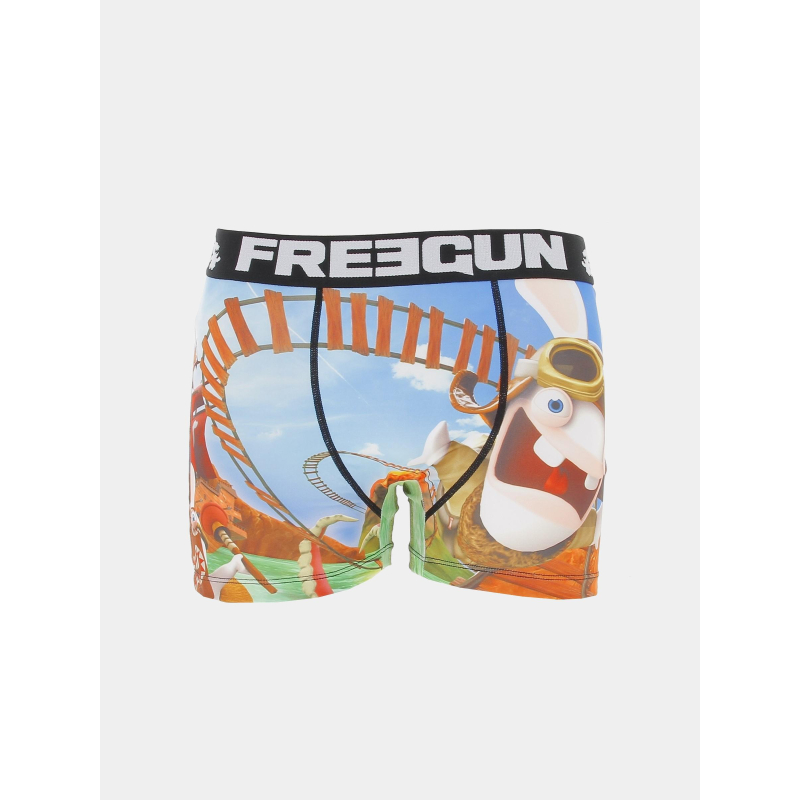 Boxer lapins crétins multicolore homme - Freegun