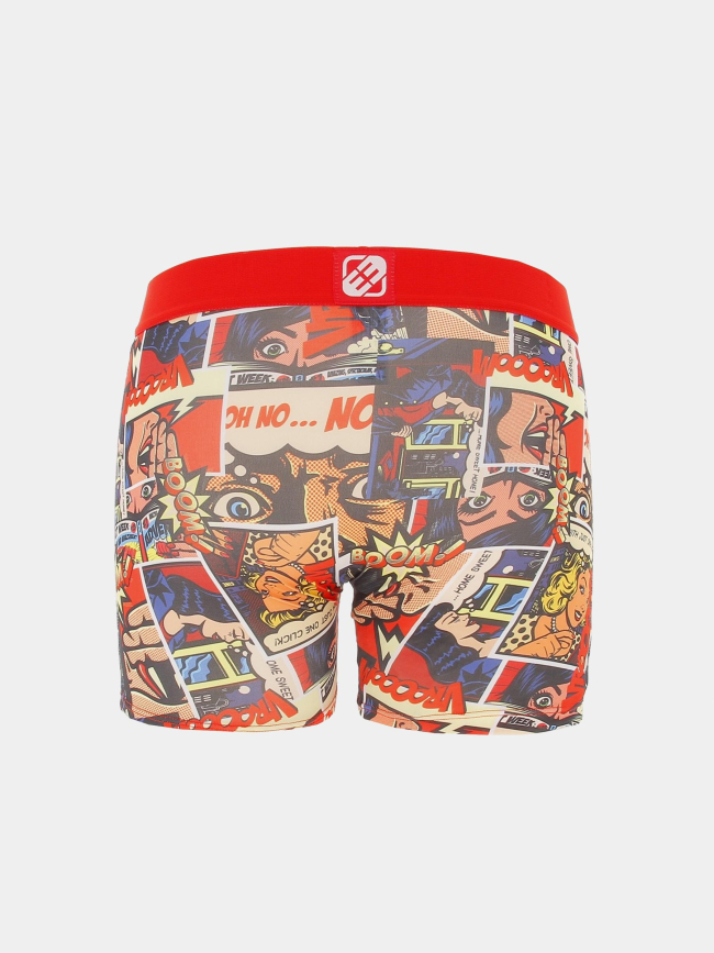 Boxer bande dessinée multicolore homme - Freegun