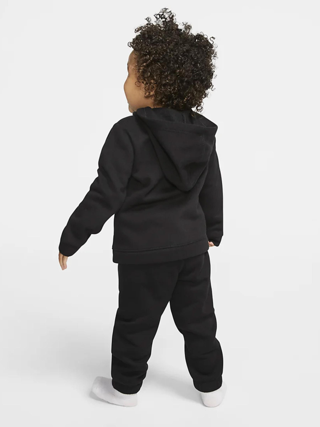 Ensemble jogging sweat zippé futura noir rouge enfant - Nike