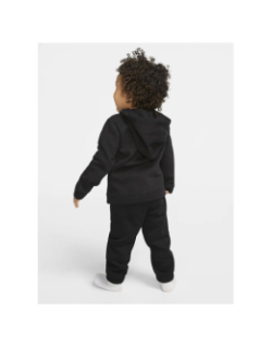 Ensemble jogging sweat zippé futura noir rouge enfant - Nike