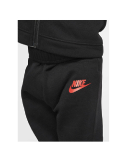 Ensemble jogging sweat zippé futura noir rouge enfant - Nike