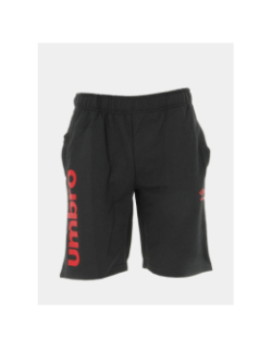 Short jogging logo rouge noir homme - Umbro