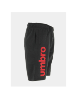 Short jogging logo rouge noir homme - Umbro