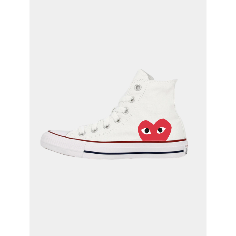 Converse montantes chuck taylor all star custom coeur blanc - Converse