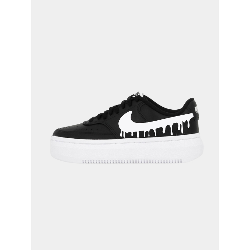 Court vision alta baskets compensées coulure noir femme - Nike