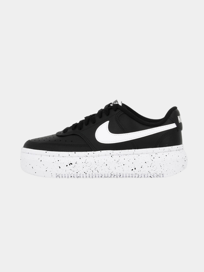 Court vision alta baskets compensées paint splatter noir femme - Nike