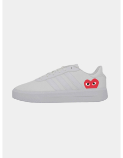 Baskets court platform custom coeur blanc femme - Adidas