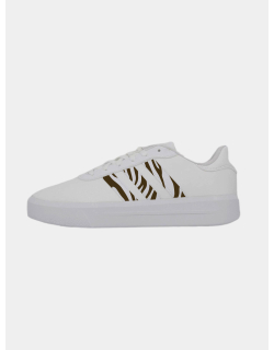 Baskets court platform custom zèbre blanc femme - Adidas